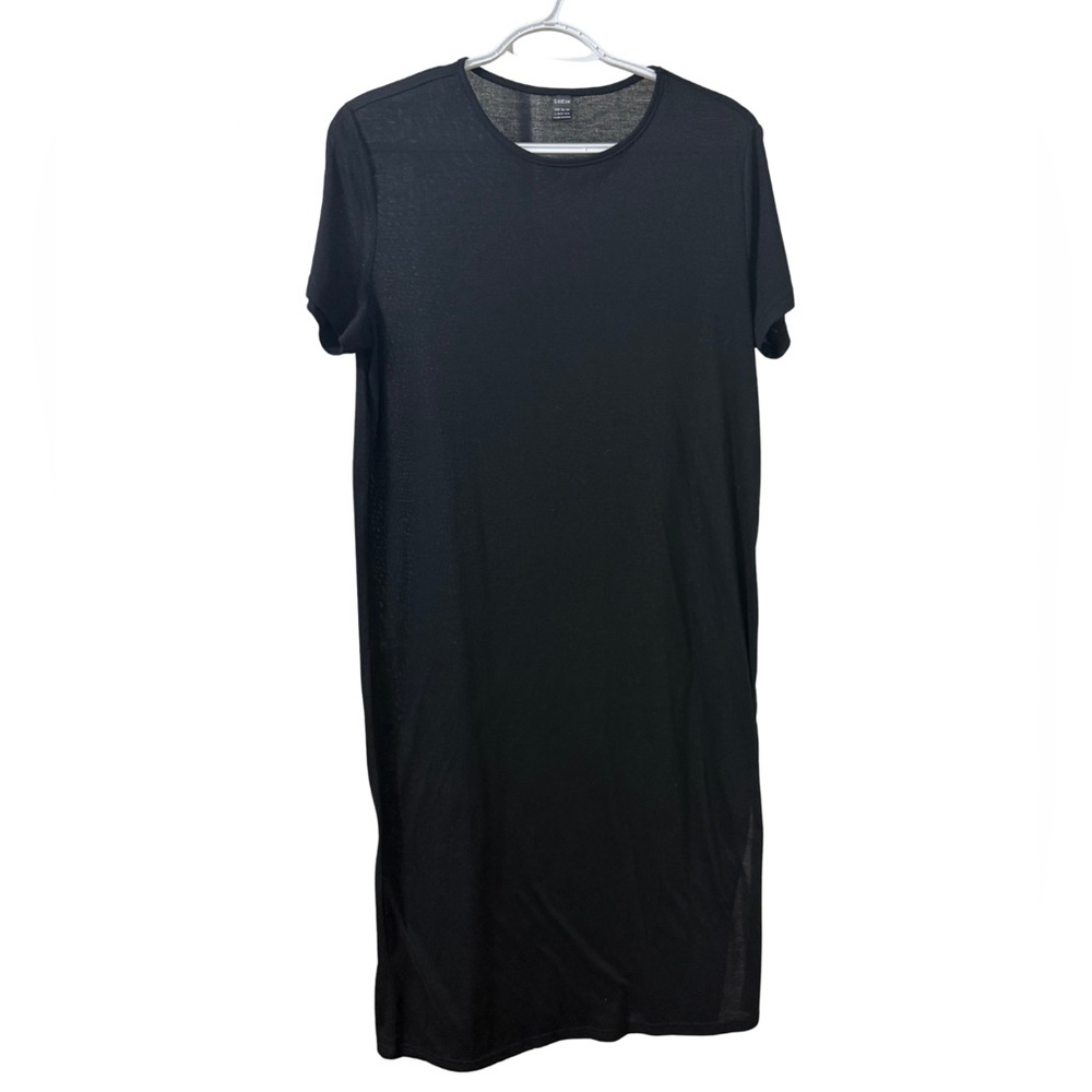 SHEIN Black Midi Dress